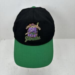 VTG Lake Charles Ice Pirates WPHL Hockey Adjustable Snapback Hat Cap Y2K SGA